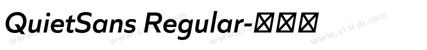 QuietSans Regular字体转换